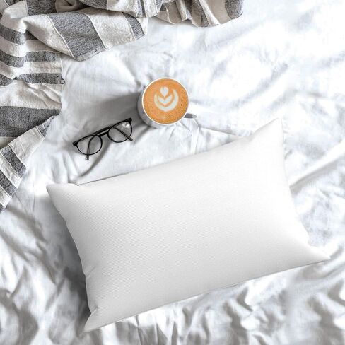 Pillowcase Double-Sided Printing Couch Cushion Pillow Cover for Home Decor 20 x 30 Inch, White2 in Saudi Arabia