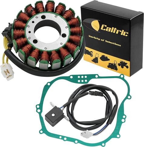 Caltric Stator and Gasket متوافق مع Kawasaki KLF300 Bayou 300 2x4 1992 1993 1994 1995-2004 in Kuwait