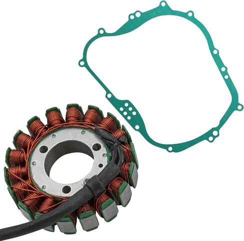 Caltric Stator and Gasket متوافق مع Kawasaki KLF300 Bayou 300 2x4 1992 1993 1994 1995-2004 in Kuwait