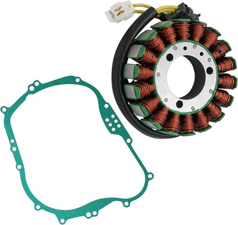 Caltric Stator and Gasket متوافق مع Kawasaki KLF300 Bayou 300 2x4 1992 1993 1994 1995-2004 in Kuwait