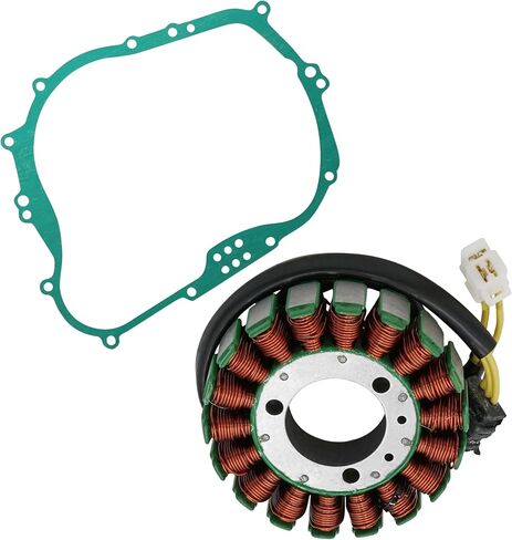 Caltric Stator and Gasket متوافق مع Kawasaki KLF300 Bayou 300 2x4 1992 1993 1994 1995-2004 in Kuwait