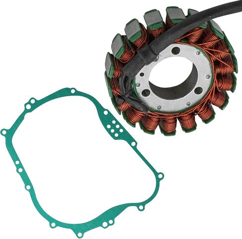 Caltric Stator and Gasket متوافق مع Kawasaki KLF300 Bayou 300 2x4 1992 1993 1994 1995-2004 in Kuwait