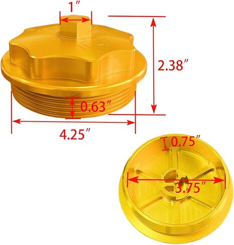 استبدال غطاء فلتر الوقود iFJF F81Z9G270BA لـ Powerstroke 7.3L V8 1999-2003 F250 F350 F450 F550 Super Duty 2000-2003 Excursion Billet Aluminium 1831193C91 RK31449 904-203 in Saudi Arabia