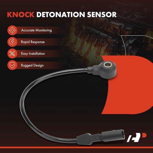 A-Premium Ignition Knock Detonation Sensor Compatible with Volkswagen Jetta 2000-2002, Golf 2000-2002 & Audi TT 2000-2002, TT Quattro 2000-2002, 1.8L 2.8L, Replace# 06A905377C, 06A905377F in Saudi Arabia