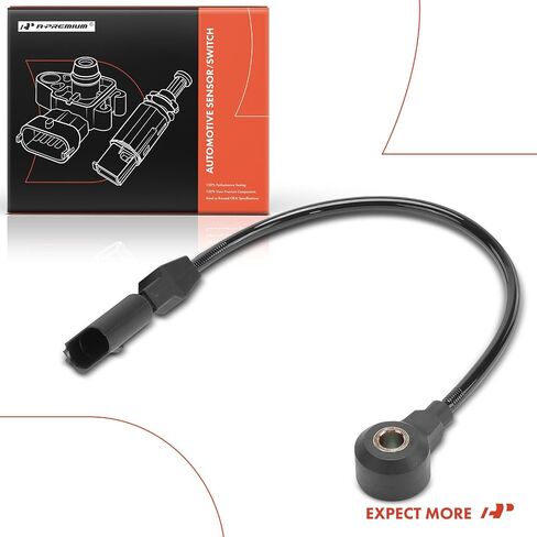 A-Premium Ignition Knock Detonation Sensor Compatible with Volkswagen Jetta 2000-2002, Golf 2000-2002 & Audi TT 2000-2002, TT Quattro 2000-2002, 1.8L 2.8L, Replace# 06A905377C, 06A905377F in Saudi Arabia