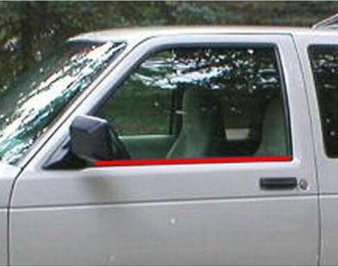 OKJHFD OUTER DOOR WINDOW SWEEW CHIT 2PCS PAOL لـ Bravada 91-94 لـ Jimmy 92-94 لـ Sonoma 91-93 لـ Syclone 91 for Typhoon 92-93 لـ S10 82-93 & Blazer 83-94 لـ S15 82-90 & Jimmy 83-91 in Saudi Arabia
