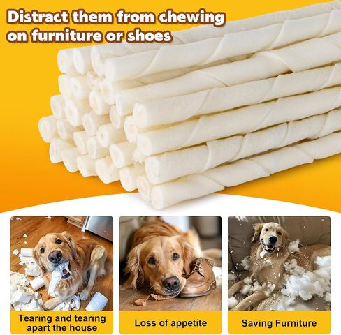 Chicken Wrapped Rawhide Dog Treats - 15 Oz Hide Twists Chicken Wrapped Rawhide Sticks, Pet Chew Snacks Hide Sticks Training Reward Treats for Puppy, Small Dogs in Saudi Arabia