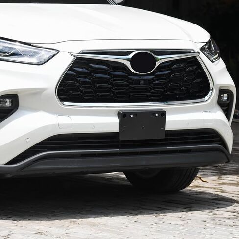 حامل اللوحة الأمامية لوحة الرخصة حامل العلامة يناسب 2020 2021 2022 2023 2024 Toyota Highlander استبدال 521140E160 TO1068162 in Saudi Arabia