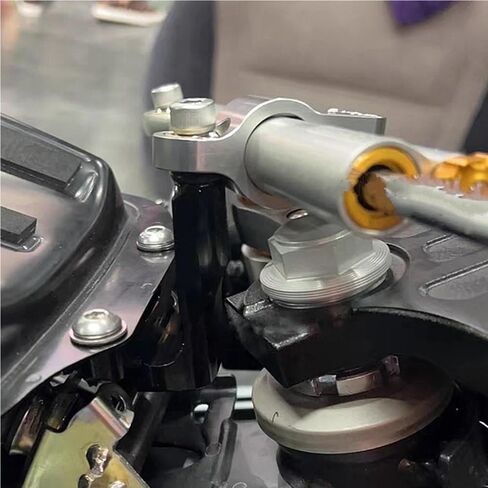 Motorcycle Steering Damper for Y&AMAHA YZF R7 YZF-R7 2021 2022 2023 CNC Motorcycle Accessories Steering Damper Stabilizer Bracket Support Mounting Kit(Set 1) in Saudi Arabia
