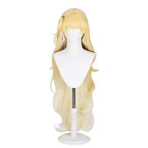 KIRA KIRA Phoebe Wig Game Wuthering Waves Phoebe 100cm Long Curly Blonde Hair Cosplay Party Wig for Women Men in Kuwait