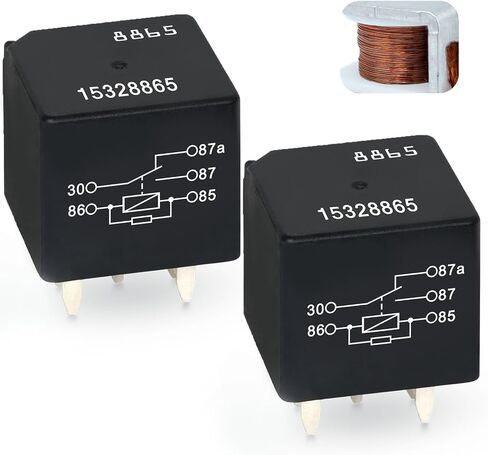 15328865 12V 40A 5 Pins Relay Compatible with Chevy, GMC, GM, Buick Multiple Automotive Systems Replace 12193602, 15-81106, 96263403 in Saudi Arabia