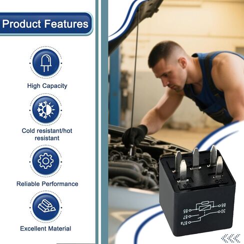 15328865 12V 40A 5 Pins Relay Compatible with Chevy, GMC, GM, Buick Multiple Automotive Systems Replace 12193602, 15-81106, 96263403 in Saudi Arabia
