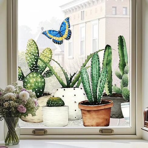Window Privacy Film,Colorful Floral Window Stickers,Removable DIY Bouquet Static Clings, Decals for Home School Office Party Supplies, Wildflower Reverie‌, 17.5 x 78.7 in in Saudi Arabia