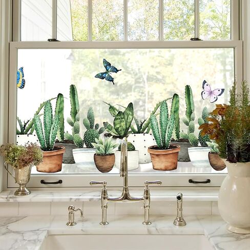 Window Privacy Film,Colorful Floral Window Stickers,Removable DIY Bouquet Static Clings, Decals for Home School Office Party Supplies, Wildflower Reverie‌, 17.5 x 78.7 in in Saudi Arabia