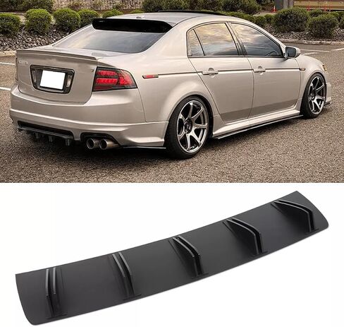 Bumper Diffuser Spoiler Fit for Acuraa TL 2004 2005 2006 2007 2008 Rear Lip Shark 5 Fin Wing Lip in Saudi Arabia