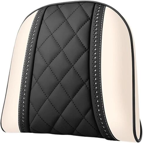 NAPPA Leather Car Seat Rest Cushion Headrest Car Neck Pillows Compatible For Mercedes Benz Maybach S-Class Headrest Lumbar Pillow Support S(RE BK-Rear headrest) in Saudi Arabia