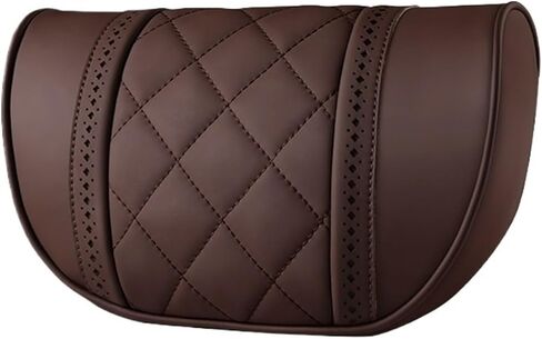 NAPPA Leather Car Seat Rest Cushion Headrest Car Neck Pillows Compatible For Mercedes Benz Maybach S-Class Headrest Lumbar Pillow Support S(RE BK-Rear headrest) in Saudi Arabia