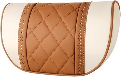 NAPPA Leather Car Seat Rest Cushion Headrest Car Neck Pillows Compatible For Mercedes Benz Maybach S-Class Headrest Lumbar Pillow Support S(RE BK-Rear headrest) in Saudi Arabia