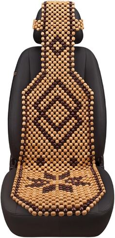 1pcs مقعد السيارة الصيفي بارد مقعد السيارة الطبيعي مابل خشب السيارة وسادة مقعد السيارة تدليك. in Kuwait