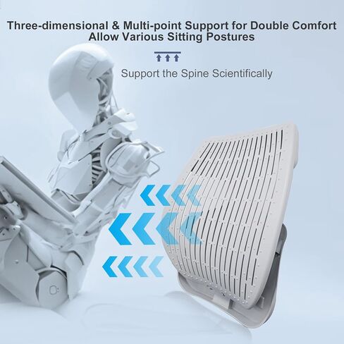 Elastic Memory Foam Seat Cushion for Truck Drivers, Semi Truck Pad & Back Support, Cooling Lumbar Pillow for Truck, Trailer, Van, RV - Pain Relief, TPE Material in Saudi Arabia