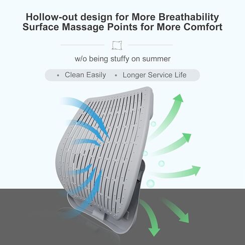 Elastic Memory Foam Seat Cushion for Truck Drivers, Semi Truck Pad & Back Support, Cooling Lumbar Pillow for Truck, Trailer, Van, RV - Pain Relief, TPE Material in Saudi Arabia