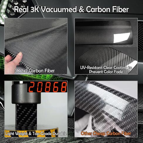 Real Carbon Fiber Rear Spoiler Compatible with 2020-2024 Tesla Model Y, P Style Duckbill Trunk Exterior High Kick Tail Deck Lid Splitter Wing Lip (Glossy) in Saudi Arabia
