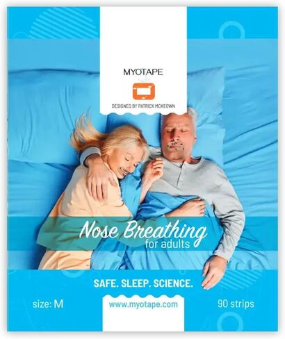 MyoTape Sleep Tape for Teenagers & Petite Faces - Improves Your Sleep Quality - Promotes Nasal Breathing During Sleep - Reduces Mouth Breathing and Snoring - Comfortable & Elastic (M) in Saudi Arabia