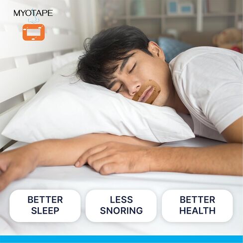 MyoTape Sleep Tape for Teenagers & Petite Faces - Improves Your Sleep Quality - Promotes Nasal Breathing During Sleep - Reduces Mouth Breathing and Snoring - Comfortable & Elastic (M) in Saudi Arabia