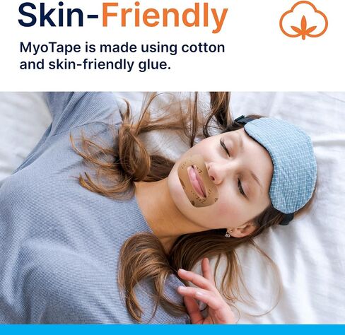 MyoTape Sleep Tape for Teenagers & Petite Faces - Improves Your Sleep Quality - Promotes Nasal Breathing During Sleep - Reduces Mouth Breathing and Snoring - Comfortable & Elastic (M) in Saudi Arabia