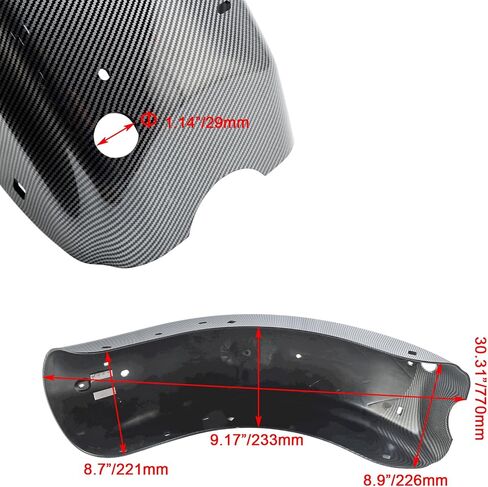 Areyourshop الخلفي Fender Mudguard Fairing for Harley Touring Electra Street Road Glide 2009-2024 (Electra Glide ، Greet Glide ، Road Glide ، Road King ، Ultra Limited) in Kuwait
