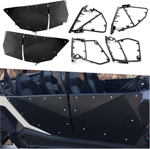 Kojem Full Doors w/Aluminum Panels Compatible with 2014-2022 Polaris RZR XP 4 1000/ Turbo/Turbo S/Velocity 4 seat Models w/Steel Frame in Saudi Arabia