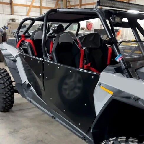 Kojem Full Doors w/Aluminum Panels Compatible with 2014-2022 Polaris RZR XP 4 1000/ Turbo/Turbo S/Velocity 4 seat Models w/Steel Frame in Saudi Arabia