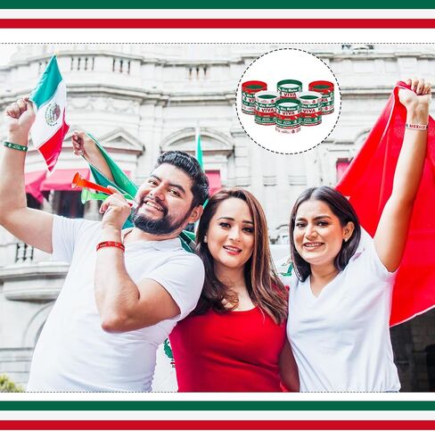 48 PCS Viva Mexico Silicone Bracelets Bulk Mexican Independence Day Decortations 16 September Supplies for Dia de la Independencia in Saudi Arabia