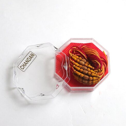Crafty Creations presents Traditional Designer Rakhi for Brother on Raksha Bandhan gifting (Set Of 12 Chandan Rakhi) in Saudi Arabia