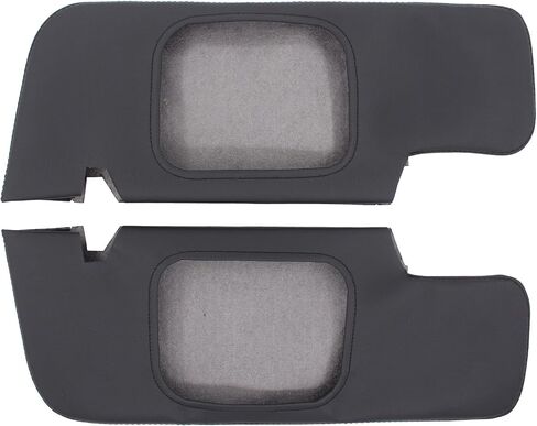 Motoku Pair Cover Black Sun Bisor for Ford Mustang 2005-2011 Vinyl Vinyl Sunvisor التي تغطي سائقًا يسارًا وجانب الراكب الأيمن in Saudi Arabia