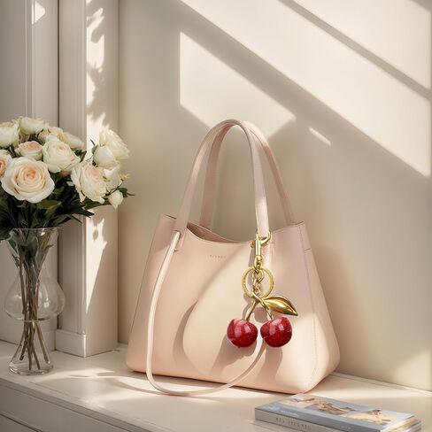 Cherry Bag Charm purse charms Keychain- car cherry accessories keychian gifts for women in Saudi Arabia
