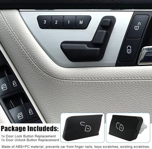 زر قفل الباب لـ Mercedes Benz Door Lock Switch زر إلغاء قفل B W246 ، E-Class W212 ، ML W166 ، CLA W117 ، GLK X204 ، GL X166 ، CLS ، 2008-2015 C Class W204 in Saudi Arabia