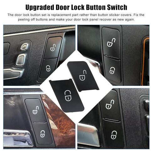 Door Lock Button for Mercedes Benz Door Lock Switch Unlock Button for B W246, C-Class W204, E-Class W212, CLA W117, GLK X204, GL X166, CLS, 2017-2019 GLS Class W166 in Kuwait