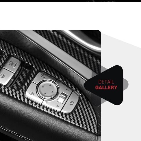 لتكوين Genesis G70 2017-2022 لوحة التحكم في زر النافذة تغطية تقليم 4pcs مسند الأسلحة حماية الإطار التصميم الداخلي للتصميم الداخلي in Saudi Arabia