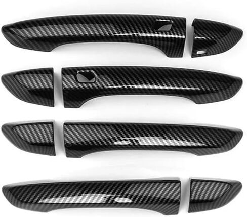 Left Hand Drive Carbon Fiber Style Door Handle Covers for KIA Stinger 2018 2019 2020 2021 in Saudi Arabia