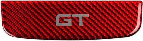 for Ford Mustang GT 2015-2021 Accessories Carbon Fiber Style Interior Car Storage Box Trim Cover Trim Sticker(Style A(Red)) in Saudi Arabia