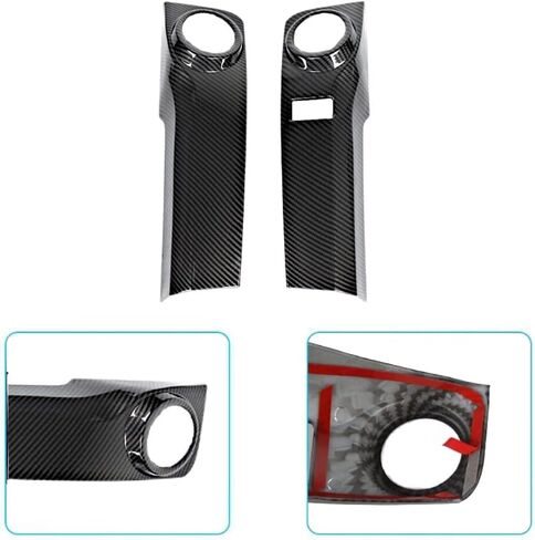 Carbon Fiber Center Console Air Conditioning Switch Panel Decoration Cover Trim for Toyota 4Runner 2010-2019 Interior Accessory in Saudi Arabia