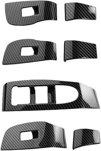 Car Window Control Lift Switch Panel Cover Trim Carbon Fiber for Mazda 3 CX-30 2024 2023 2022 2021 2020 Decoration Accessories in Saudi Arabia