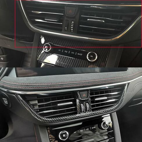 Car Air Outlet Vent Cover Trim Carbon Fiber Style for Ford Escape Kuga 2020-2021 in Saudi Arabia