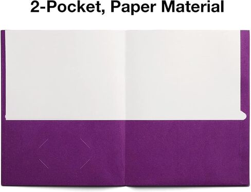 Staples 578490 School Grade 2 Pocket Folder Blue 25/Box in Kuwait