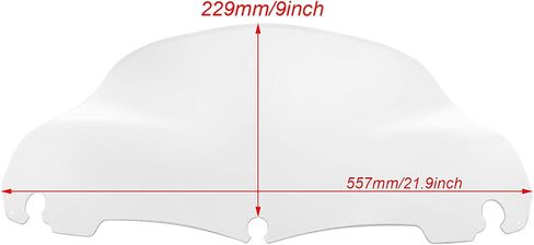 9 '' الزجاج الأمامي الموجة الزجاج الأمامي Fairing Fit for Harley Touring Electra Glide Classic Street Glide Ultra Limited 2014 2015 2015 2017 2018 2019 2020 2021 2022 2023 2024 2025 (Clear) in Kuwait
