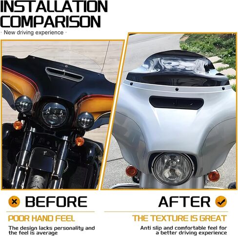 9 '' الزجاج الأمامي الموجة الزجاج الأمامي Fairing Fit for Harley Touring Electra Glide Classic Street Glide Ultra Limited 2014 2015 2015 2017 2018 2019 2020 2021 2022 2023 2024 2025 (Clear) in Kuwait