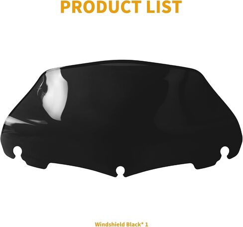 9 '' الزجاج الأمامي الموجة الزجاج الأمامي Fairing Fit for Harley Touring Electra Glide Classic Street Glide Ultra Limited 2014 2015 2015 2017 2018 2019 2020 2021 2022 2023 2024 2025 (Clear) in Kuwait