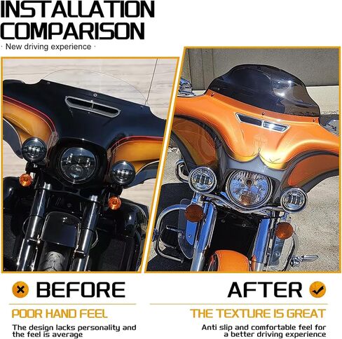 9 '' الزجاج الأمامي الموجة الزجاج الأمامي Fairing Fit for Harley Touring Electra Glide Classic Street Glide Ultra Limited 2014 2015 2015 2017 2018 2019 2020 2021 2022 2023 2024 2025 (Clear) in Saudi Arabia