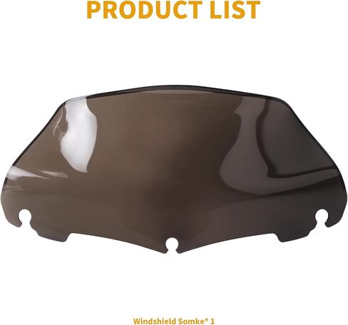 9 '' الزجاج الأمامي الموجة الزجاج الأمامي Fairing Fit for Harley Touring Electra Glide Classic Street Glide Ultra Limited 2014 2015 2015 2017 2018 2019 2020 2021 2022 2023 2024 2025 (Clear) in Saudi Arabia